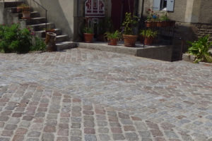 Pavés entiers de Paris en granit