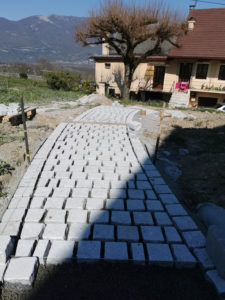 Aménagement d'un escalier en granit