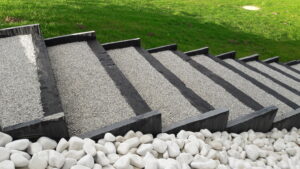 Bordure de jardin en ardoise