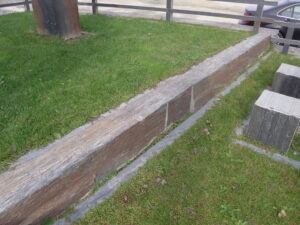 Bordure de jardin en ardoise