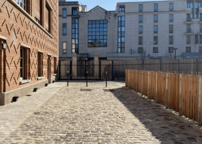 Pavés de rue en grès ancien