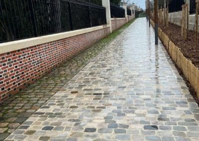 Pavés de route en grès scié