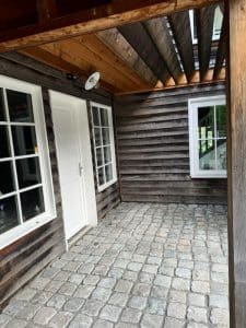 Pavage en Pavés de récupération en granit